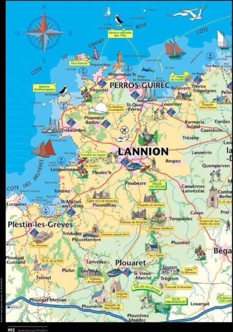 Maison Lannion Historique - Cote De Granit Rose المظهر الخارجي الصورة